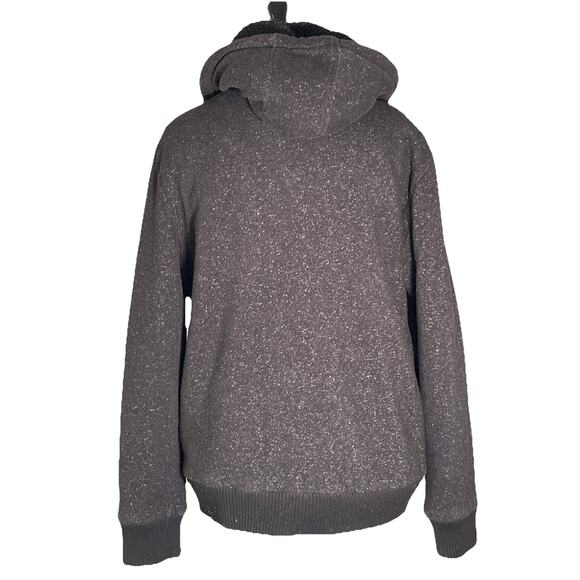 Buffalo David Bitton Fabricio Black Sherpa Lined Hoodie Men's XXL - Picture 4 of 5